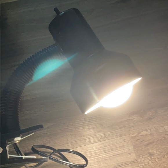 ✅ VINTAGE UL Pixar Clip-On Adjustable Neck Desk Reading Light Lamp Metal - Black - Picture 6 of 8